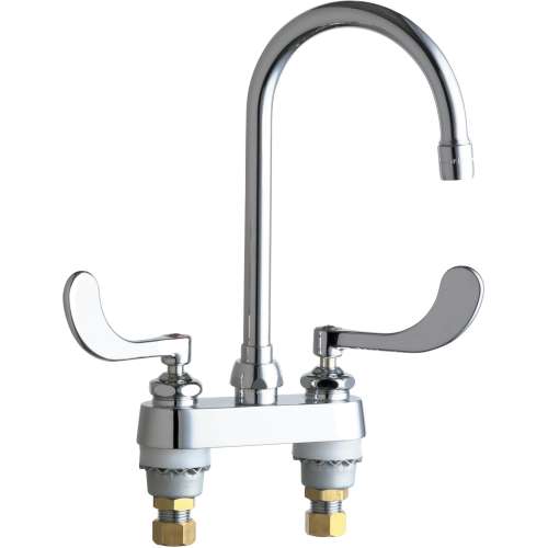 Deck-Mounted Manual Ecast Sink Faucet with 4