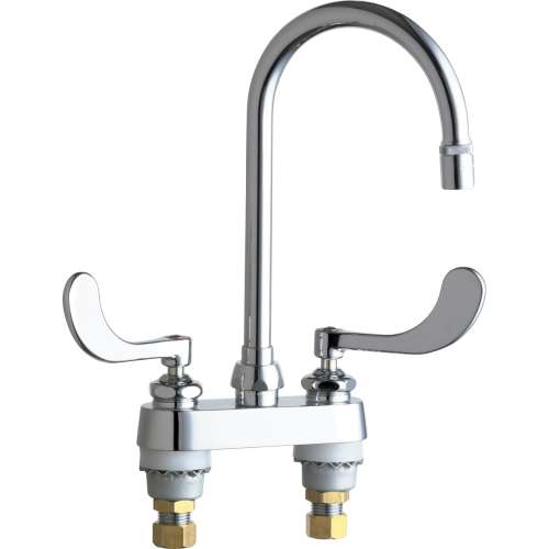 Deck-Mounted Manual Ecast Sink Faucet with 4