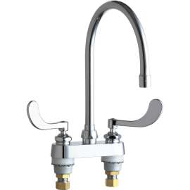 Deck-Mounted Manual Ecast Sink Faucet with 4