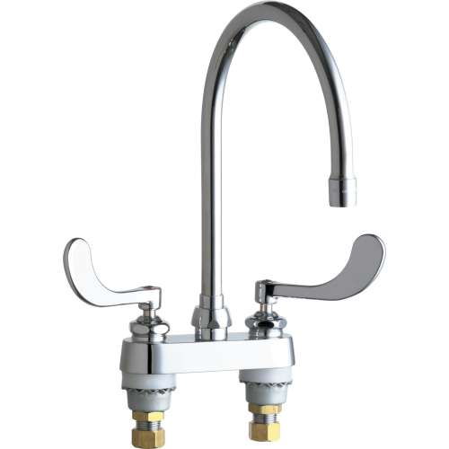 Deck-Mounted Manual Ecast Sink Faucet with 4