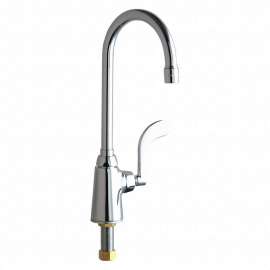 350-E35-317XKABCP 1.5 GPM Single Hole Ecast Kitchen Faucet with Ceramic Cartridge, Softflo Aerator and Lever Handle in Polished Chrome