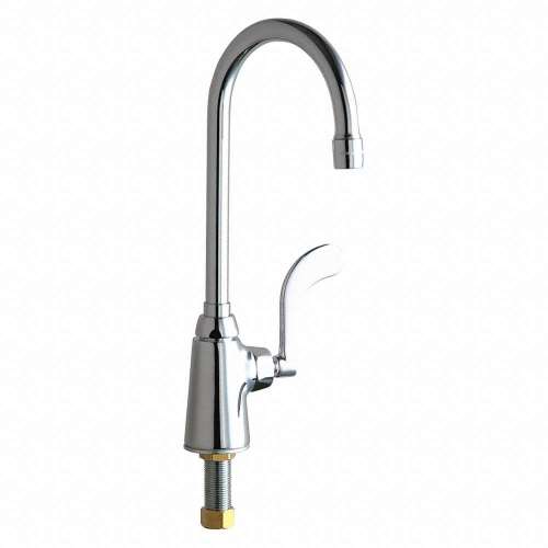 350-E35-317XKABCP 1.5 GPM Single Hole Ecast Kitchen Faucet with Ceramic Cartridge, Softflo Aerator and Lever Handle in Polished Chrome