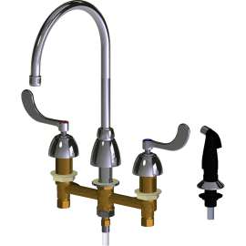 Deck-Mounted Manual Sink Faucet with 8