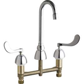 Deck Mounted Manual Ecast Sink Faucet with 8