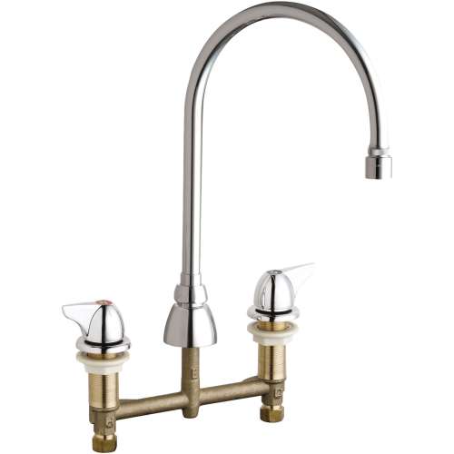 Deck Mounted Manual Ecast Sink Faucet with 8