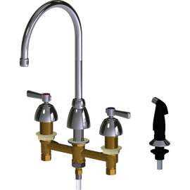 Deck-Mounted Manual Esast Sink Faucet with 8