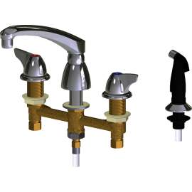 2.2 GPM Deck-Mounted Manual Sink Faucet with 8