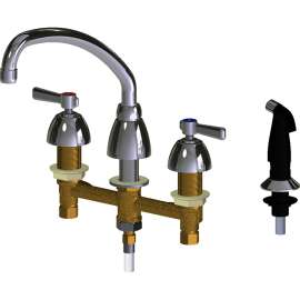 2.2 GPM Deck-Mounted Manual Sink Faucet with 8