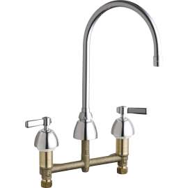 Deck Mounted Manual Sink Faucet with 8