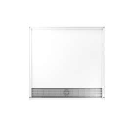 Sollus ProTrench 36in Compression-Molded Solid Surface Transfer Shower Base with Trench Drain, in White