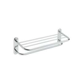 24in Towel Bar with Shelf in Polished Stainless Steel