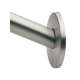 Curved Shower Rod Flange Kit (Flange) in Brushed Stainless Steel