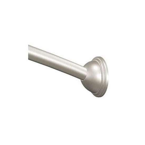 54in - 72in Adjustable-Length Curved Shower Rod in Brushed Nickel