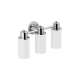 20.96in Wide 3 Vanity Lights in Chrome