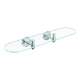 Creative Specialties Iso DN0790CH Glass Shelf in Chrome