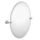 26in Tall Tilting Oval Mirror in Brushed Nickel