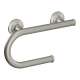7-5/8in x 1in Grab Bar with Integrated Tissue Holder in Brushed Nickel