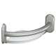 9-3/16in x 1in Grab Bar with Integrated Shelf in Brushed Nickel