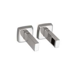 Pair of 3/4in Towel Bar Posts in Stainless Steel