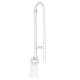 30in x 1-1/4in Fold Up Grab Bar in Glacier
