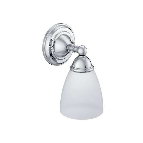 Creative Specialties Brantford YB2261CH Single Light Bathroom Sconce with Frosted Shade in Chrome