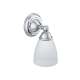 Creative Specialties Brantford YB2261CH Single Light Bathroom Sconce with Frosted Shade in Chrome