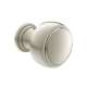 1-1/10in Round Cabinet Knob in Brushed Nickel