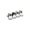 30in Wide Victorian 4 Light Bathroom Fixture in Oil Rubbed Bronze
