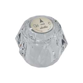 Single Clear Knob Handle Kit With Button And Set Screw