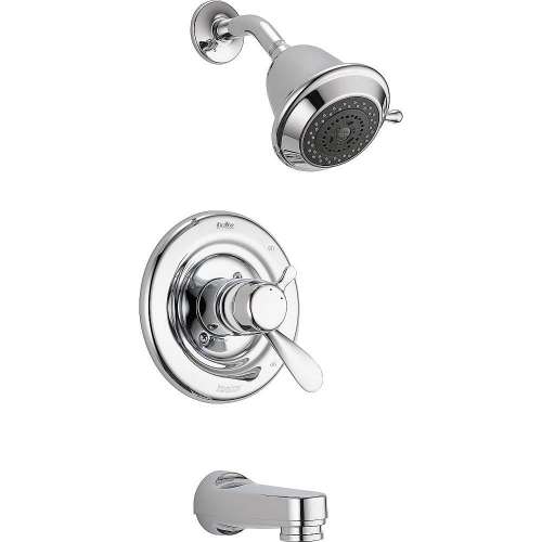 Dual Function Pressure Balanced Bath and Shower Trim Head Less Rough-in in Polished Chrome