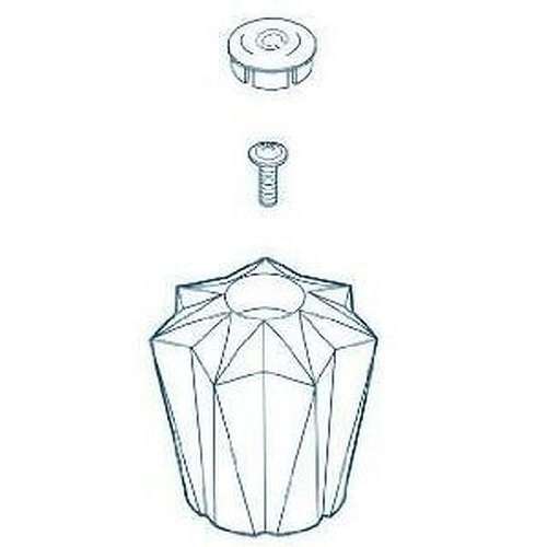 Two Clear Knob Handle Kit