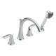 Lahara T4738 Roman Tub Filler with Hand Shower in Polished Chrome