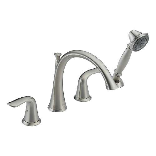 Lahara T4738-SS Roman Tub Filler with Hand Shower in Brilliance Stainless