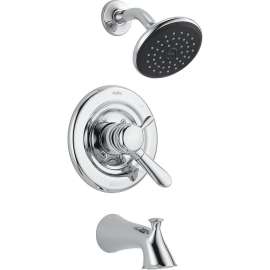 Dual Function Pressure Balanced Bath and Shower Trim with Integrated Volume Control Less Rough-in