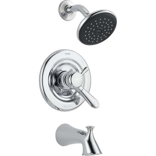 T17438 Lahara Dual Function Pressure Balanced Bath and Shower Trim with Integrated Volume Control Less Rough-in in Polished Chrome