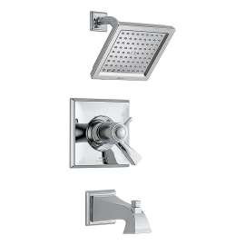 Dryden Dual Function Pressure Balanced Thermostatic Bath And Shower Trim With Less Rough-In And Volume Control
