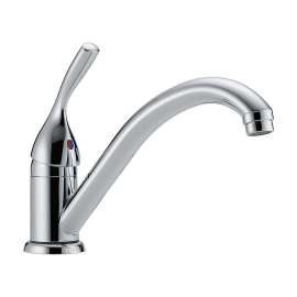Classic 101-DST Single Handle Kitchen Faucet in Polished Chrome