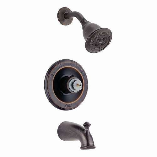 Bath and Shower Trim with H2Okinetic and Monitor Technologies Less Handles in Venetian Bronze