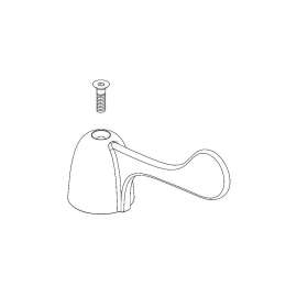 Two Metal Blade Handle Kit - Hot and Cold in Polished Chrome