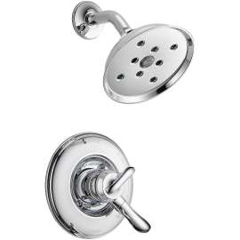 T17294-M Linden Dual Function Pressure Balanced Shower Trim with H2Okinetic and Integrated Volumn Control Less Rough-in