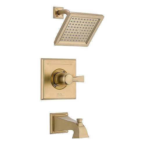 Single Function Pressure Balanced Bath and Shower Trim Less Rough-in in Champagne Bronze