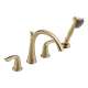 Roman Tub Filler with Hand Shower in Champagne Bronze