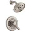 Lahara T17238-SSH2O Dual Function Pressure Balanced Shower Trim with H2Okinetic and Integrated Volumn Control Less Rough-in in Brilliance Stainless