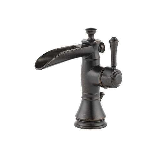 Single Handle Lavatory Faucet with Channel Spout - Metal Pop-Up in Venetian Bronze