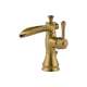 Single Handle Lavatory Faucet with Channel Spout - Metal Pop-Up in Champagne Bronze