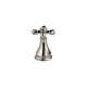 Two Cross Bath Roman Tub Handle Kit in Brilliance Polished Nickel