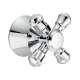 Single Cross Bath Handle Kit in Polished Chrome