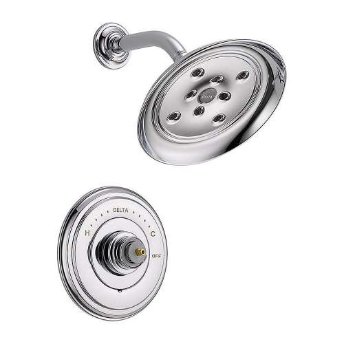 Shower Trim Single Function Pressure Balanced Less Handle and Rough-in in Polished Chrome