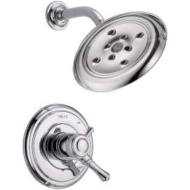 T17297-M Cassidy Dual Function Pressure Balanced Shower Trim with H2Okinetic and Integrated Volumn Control Less Rough-in