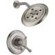 T17297-SS Cassidy Dual Function Pressure Balanced Shower Trim with H2Okinetic and Integrated Volumn Control Less Rough-in in Brilliance Stainless